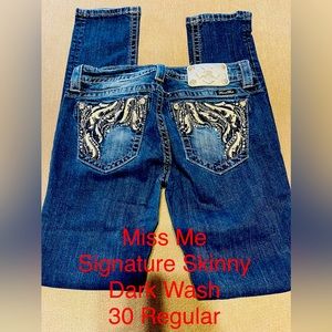 Miss Me Signature Skinny Dark Wash